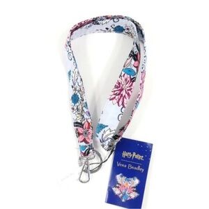 Vera Bradley Floral Lanyard - Pink and Blue